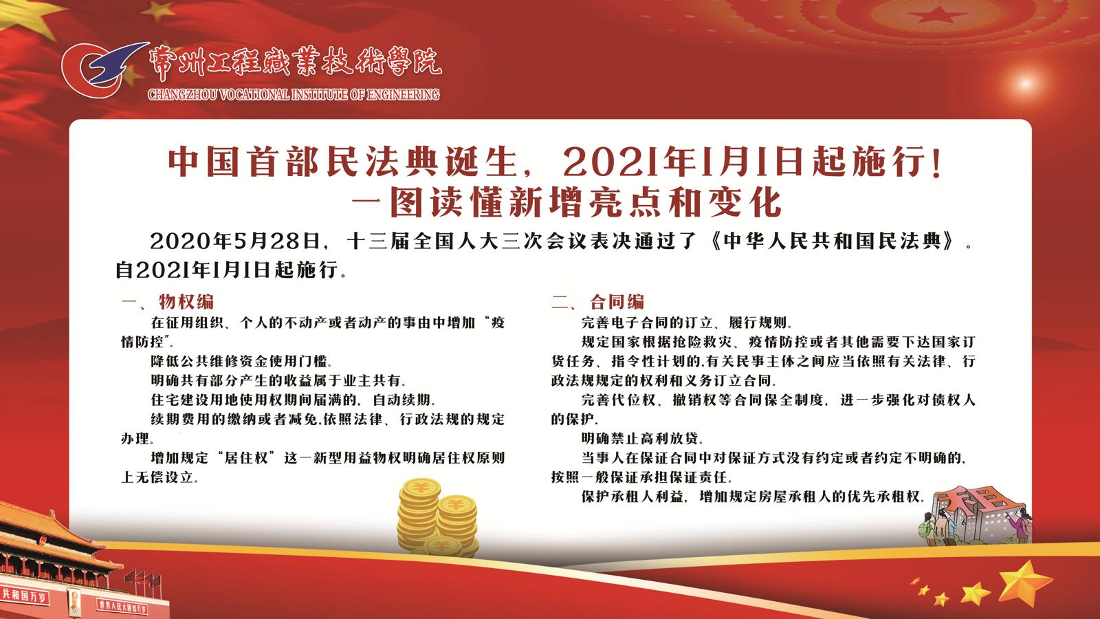 中国首部民法典诞生2021年1月1日起施行一图读懂新增亮点和变化